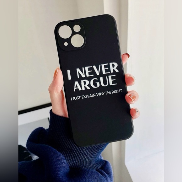 NWT iPhone 13ProMax Humorous Snarky Slogan Clear & Black Phone Cases - Picture 4 of 7